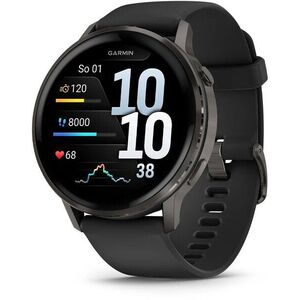 Garmin Venu 4 45mm Slate / Black Band kép