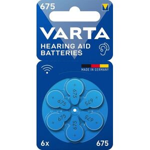 VARTA Hearing Aid Battery Hallókészülék-elem 675 6 db kép
