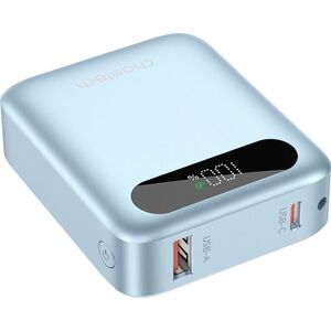 ChoeTech CCC Certified 10000mAh mini Digital Power Bank - kék kép