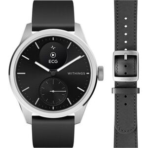 Withings ScanWatch 2, 42mm, fekete bőrszíjjal kép