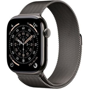 Apple Watch Series 11 Cellular 46mm Palaszürke titán tok Palaszürke milánói szíjjal - M/L kép