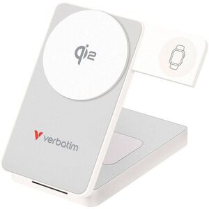 Verbatim Charge 'n' Go 3in1 Qi2 power bank, 10000 mAh, fehér kép