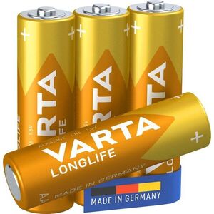 VARTA Longlife Alkáli elem AA 4 db kép