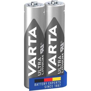VARTA Ultra Lithium Lítium elem AAA 2 db kép