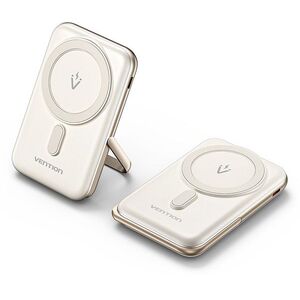 Vention 10000mAh Magnetic Wireless Power Bank (USB-C + Wireless) 20W White kép