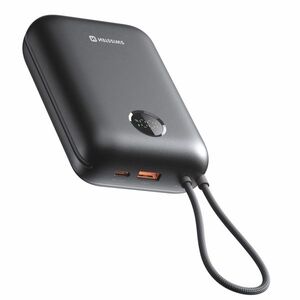 Swissten Voltbox 35 W 30000 mAh integrált USB-C és Lightning kábellel, fekete kép