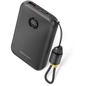 Vention 10000mAh Power Bank (USB-C + USB-C/USB-C/USB-A) 22.5W Black kép