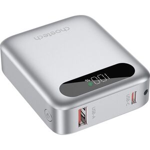 ChoeTech CCC Certified 10000mAh mini Digital Power Bank - ezüst kép
