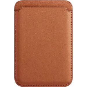 AlzaGuard Genuine Leather Wallet Compatible with Magsafe, nyeregbarna kép
