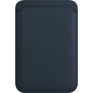 AlzaGuard Genuine Leather Wallet Compatible with Magsafe, kék kép