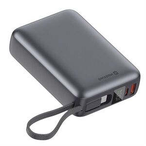 Swissten 20000 mAh 45 W integrált USB-C kábellel - asztroezüst kép