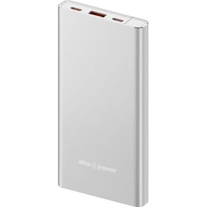 AlzaPower Metal Gen2 10000mAh Power Delivery, 22, 5W, ezüst kép