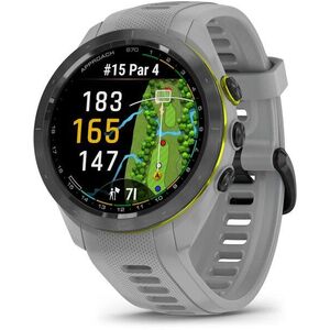 Garmin Approach S70 42mm fekete kerámia + púderszürke szíj kép