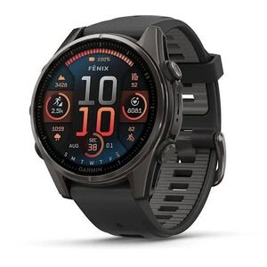 Garmin Fenix 8 43mm AMOLED Sapphire karbonszürke DLC titanium kép