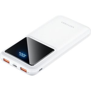 Vention 10000mAh 22, 5W Portable Power Bank White kép