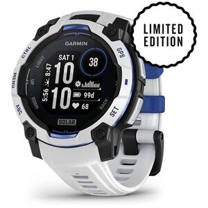 Garmin Instinct 3 45mm Solar Whitestone / Bolt Blue Band kép