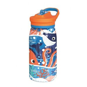 Quokka termosz szívószállal, Pop Kids 445 ml Ocean kép