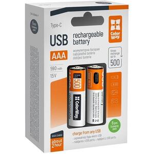 ColorWay AAA 590mAh USB-C - 6 db kép