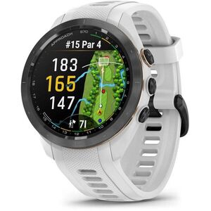 Garmin Approach S70 42mm fekete kerámia + fehér szíj kép