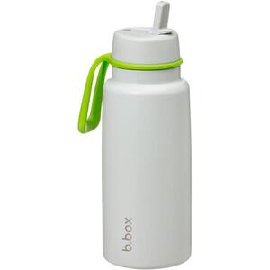 b.box termosz szívószállal, 1 l, szürke/zöld kép