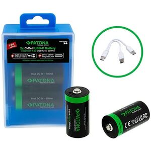 PATONA PREMIUM LR14 (C) 2300 mAh, USB-C töltéssel, 2db kép