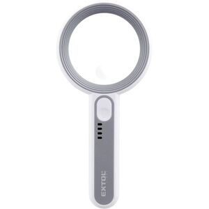 EXTOL LIGHT nagyító lámpával, 6×, 12× nagyítás, USB töltés 43163 kép