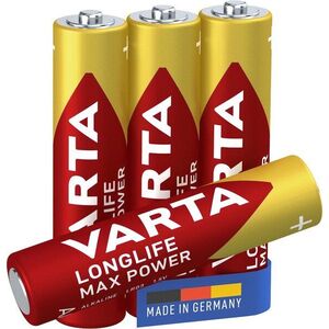 VARTA Longlife Max Power Alkáli elem AAA 4 db kép