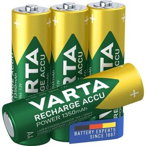 VARTA Recharge Accu Power Tölthető elem AA 1350 mAh R2U 4 db kép