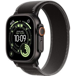Apple Watch Ultra 3 49mm Fekete titán tok Fekete/Hamuszürke terep pánttal - M/L kép