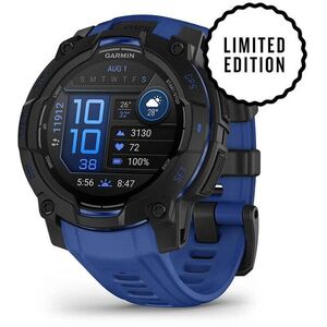Garmin Instinct 3 45mm AMOLED Black / Bolt Blue Band kép