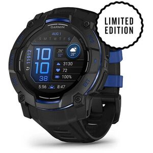 Garmin Instinct 3 50mm AMOLED Black / Bolt Blue Band kép