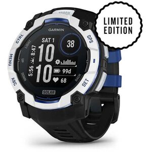 Garmin Instinct 3 50mm Solar Whitestone / Bolt Blue Band kép