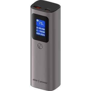 AlzaPower Vision 10000mAh Power Delivery (100W) - ezüst kép