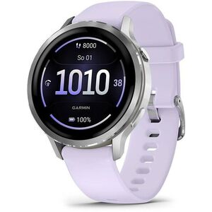 Garmin Venu 4 41mm Silver / Periwinkle Band kép