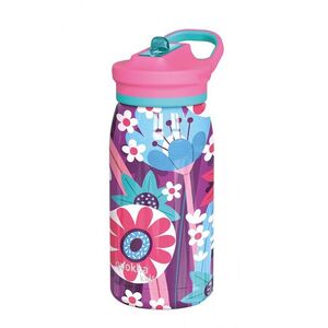 Quokka termosz szívószállal, Pop Kids 445 ml Blooming Garden kép