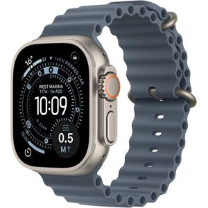 Apple Watch Ultra 3 49mm Natúr titán tok Acélkék óceán szíjjal kép