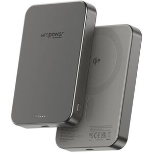 PanzerGlass Empower vezeték nélküli Qi2 powerbank 10000 mAh, MagSafe, szürke kép