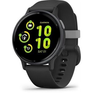 Garmin Vívoactive 5 fekete, szilikon szíjjal kép