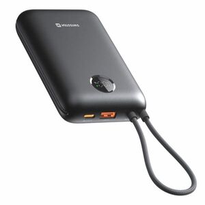 Swissten Voltbox 35 W 20000 mAh beépített USB-C és Lightning kábellel, fekete kép
