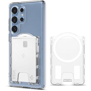 Spigen Ultra Hybrid Wallet MagSafe Crystal Clear Samsung Galaxy S25 Series kép