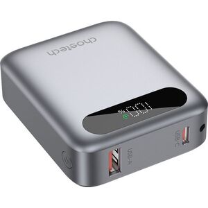 ChoeTech CCC Certified 10000mAh mini Digital Power Bank - szürke kép