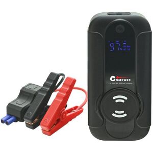 COMPASS Indítássegítő power bank, 8000 mAh, 1000 A, Qi vezeték nélküli töltés kép