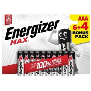 Energizer MAX AAA 6 + 4 ingyen kép
