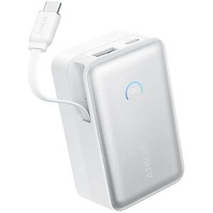 Anker Nano 10000 mAh, 45 W, USB-C kábellel, fehér kép