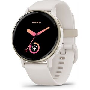 Garmin Vívoactive 5 elefántcsont krémarany, szilikon szíjjal kép