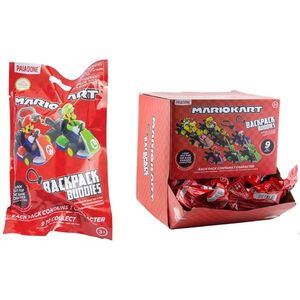 Mario Kart Backpack Buddies - kulcstartó, véletlenszerű kiválasztás, 1 db kép