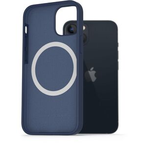 AlzaGuard Silicone Case Compatible with Magsafe iPhone 13 kék tok kép