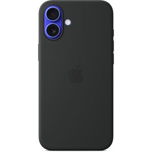 Apple iPhone 16 Plus MagSafe fekete szilikon tok kép