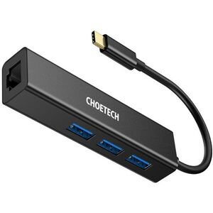 Choetech 4-In-1 USB-C to RJ45 Adapter kép