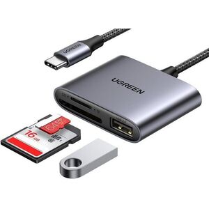 UGREEN USB-C to SD/TF + USB 2.0 Memory Card Reader kép